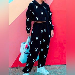 Misguided Playboy Bunny Matching Set